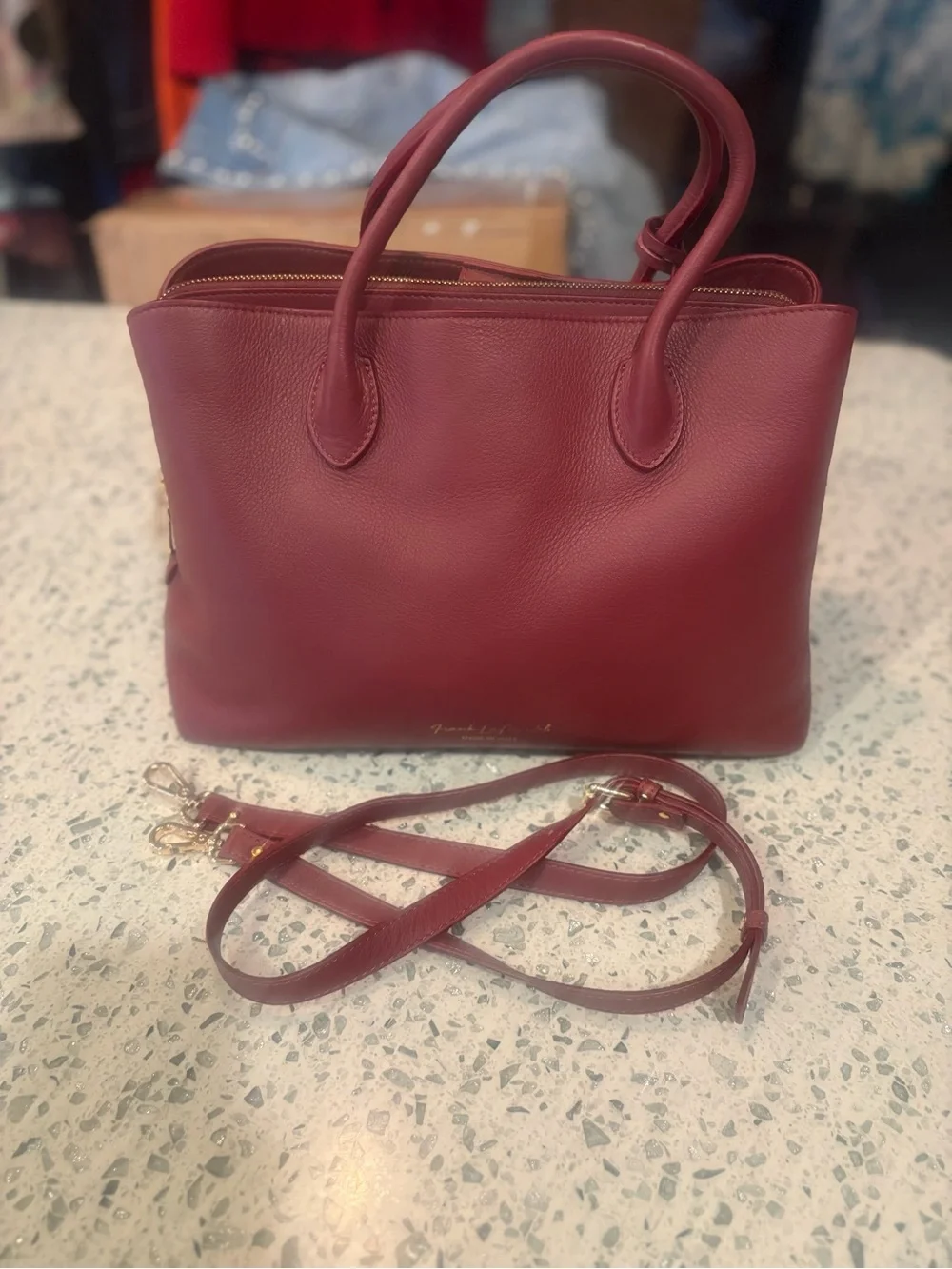 Classic Women's Tote Bag in Burgundy NWOT